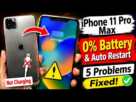 How To Fix iPhone 11 Pro 0% Battery & Auto Restart Problem | Not Charging Solution