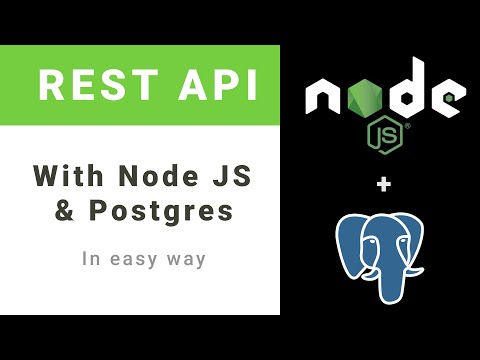 REST API with Node and PostgresSQL in Easy way