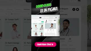Liquid Glass Healthcare UI – Figma Design