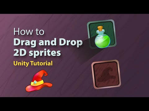 How to Drag and Drop 2D sprite - Unity Tutorial with narration