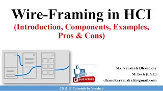 HCI 4.7 Wire-Framing Technique with Examples | HCI