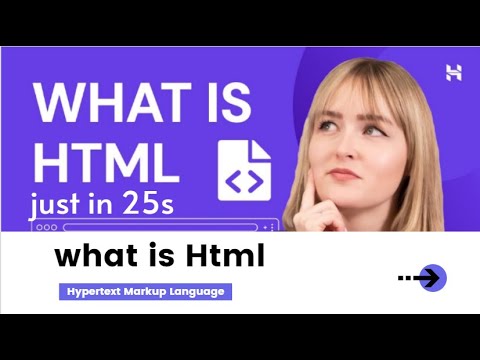 what is Html just in 25s