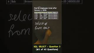 SQL Select Statement - Q & A (#3 of 60 Questions)