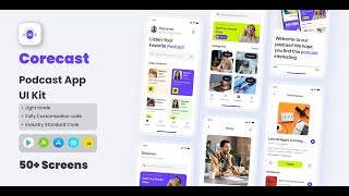 Corecast - Podcast App React Native Ui Kit