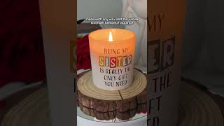Funny Gift for Sister - Christmas, Birthday Gifts for Sister r, Vanilla Lavender Scented Candle 10oz