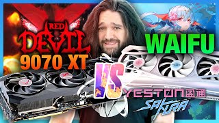 GPU Absurdity: AMD RX 9070 XT Waifu vs. Red Devil Ultimate Showdown