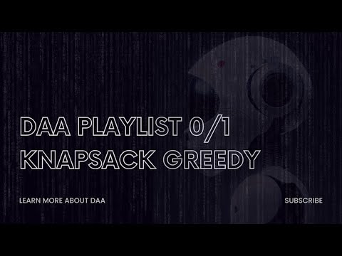 0/1 knapsack problem using greedy method || DAA || R22 JNTUH