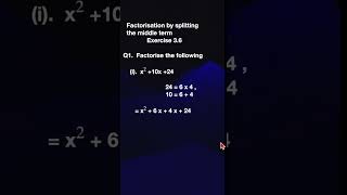 Tamil Nadu 9th Std Math Solutions: Exercise 3.6 Q 1(i) Algebra - Factorisation
