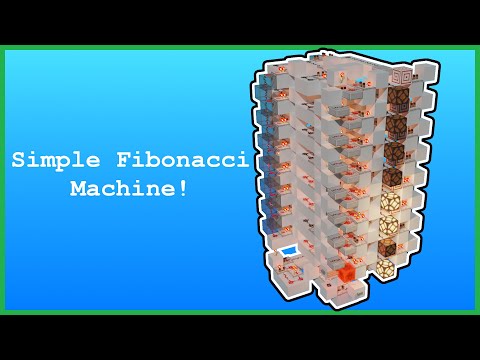 Simple Fibonacci Machine - Minecraft Bedrock