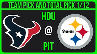 Texans vs Steelers Monday Night Football Picks | NFL Picks Today 1/12/26 NFL Wild Card Picks