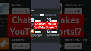 ChatGPT Plugins for YouTube Shorts!? #chatgpt #chatgptplugins #speechki