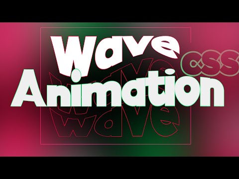 How to Letter Wave Animation