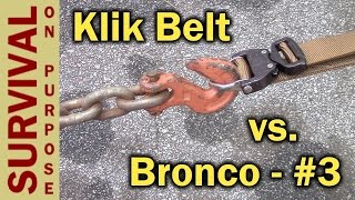 Klik Belt Cobra Buckle Tactical Belt -Riggers Belt Extreme Test