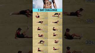 7 day abs workout challenge | 7 days abs workout challenge results #shorts