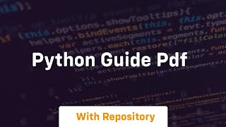 python guide pdf