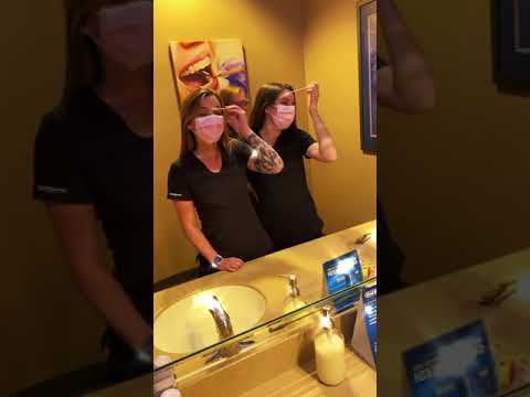 using an #orthodontic #toothbrush to clean your eyebrows?!? #shorts