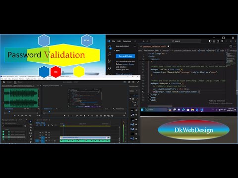 Password Validation by using HTML, CSS and JS