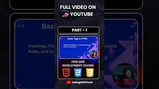HTML Basic Tags Tutorial for Beginners (2025) | Learn HTML from Scratch in 20 Minutes 🚀