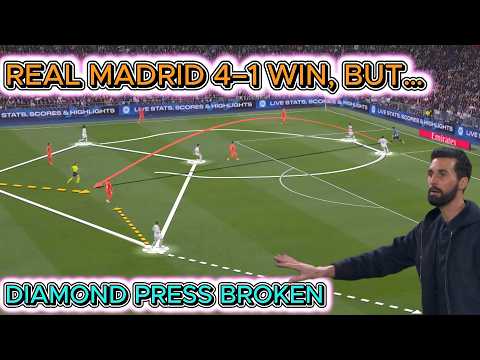 Why Real Madrid’s 4-4-2 Diamond Press Got Cracked | Real Madrid 4–1 Real Sociedad