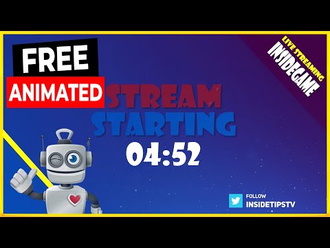 STREAM STARTING SOON ANIMATION OVERLAY + FREE DOWNLOAD ⚡️