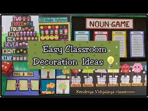 Easy Classroom Decoration Ideas || KENDRIYA Vidyalaya Classroom || Easy handmade TLM