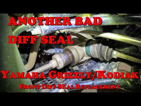 Yamaha Grizzly & Kodiak Front Differential Seal Replacement
