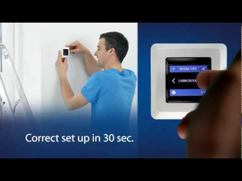 DEVIreg Touch Thermostat Simple Setup video - Touch Screen!