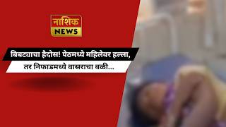 Nashik News बिबट्याचा हैदोस! पेठमध्ये महिलेवर हल्ला, तर निफाडमध्ये वासराचा बळी...