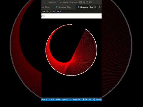 World Best Circle 😱 Animation using Python Turtle 😎 || #shorts