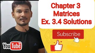 Class 12 Maths Chapter 3 Ex.3.4 Solutions