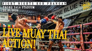 LIVE! 🔴 Muay Thai Fight Night from Thing Sala Stadium in Koh Phangan  - 20 Jan 2026