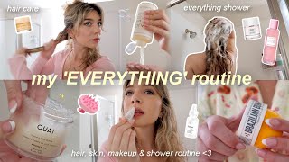 my EVERYTHING ROUTINE ☽⋆.˚₊ morning/night skincare, haircare, shower & makeup routine