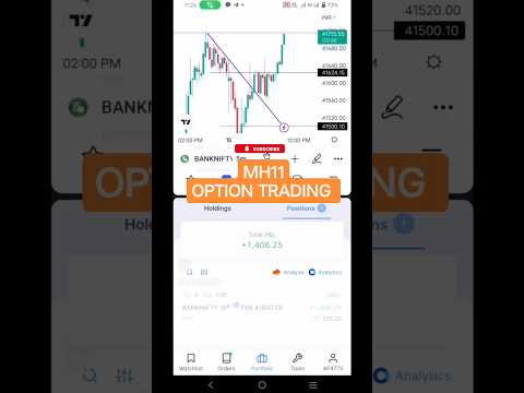 1400++ Profit 💰 1 Lot Bank Nifty | 15 Feb 2023 | #mh11optiontrading #stockmarket #banknifty #ytshort