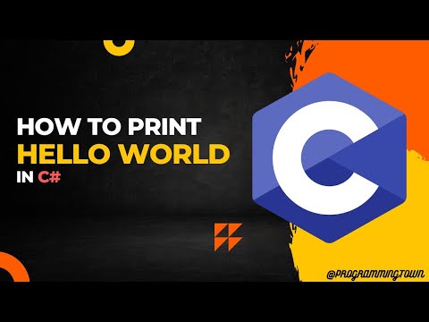 How to print "Hello World" in C# | #Clanguage | #programming