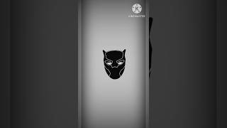 Black panther face logo by python coding #pythonlanguage #coding #turtlelibrary