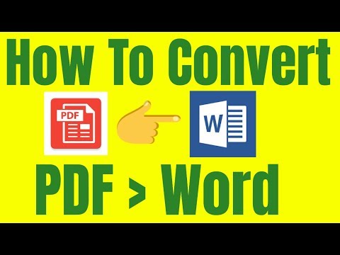 How To Convert pdf to word without software