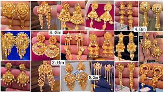 #2025 Gold Earrings Light Weight With Price |Latest Gold Earrings Designs |Gold Earrings Designs #78