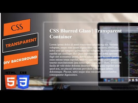 💻 Mastering CSS Transparency: How to Make Amazing Div Backgrounds