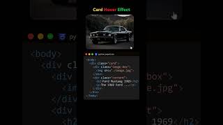 Card Hover Effect: Classic Image + Text Reveal #coding #programming #viiral #car #hovereffects #card