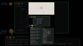 Creating beautiful loader using CSS with #codeinvent