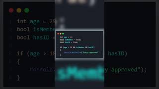 🔁 Multiple AND Checks in One If Statement #shorts #coding
