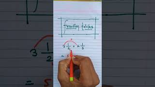 Fraction Tricks | Short Tricks | Maths Tricks  | Calculus Tricks #fraction