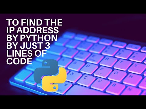 #2 Python language | To find the IP Address by Python by just 3 lines of code #short #coding