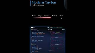 Modern Navbar Design Using HTML & CSS | Responsive Navigation Bar Tutorial