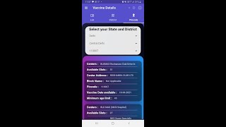 Vaccine details India android app made with Flutter 2021