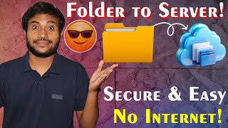 Transform Your Folder into a Secure Local Server in Minutes! 🚀📂 #techhacks #filesharing #techtips