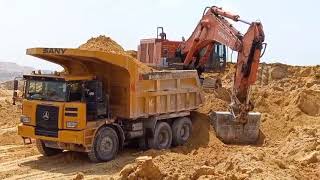 Massive Mining Operation in Action: Hitachi Excavator, Liebherr Excavators & sany truck @YouTube