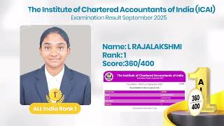 🎙️ EP 1 : AIR 1 Rajalakshmi - Her Beginning , Her Breakthrough- Smart Learn - CA Coaching