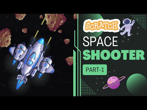 Space Shooter Game in Scratch  Part - 1 || Scratch Tutorial || Shooter Game || Dodging Game