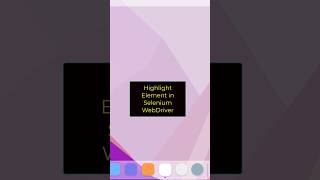 Highlight Element in Selenium WebDriver | #roboticqa